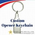 Cool Personalized Zinc Alloy Beer Bottle Opener Keychains