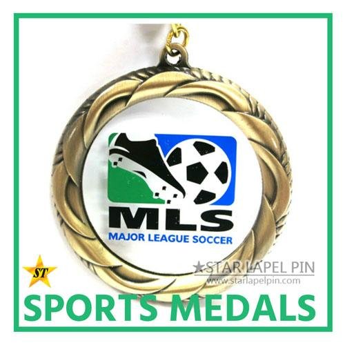 Custom Olympic Gold Silver Bronze Honor Blank Medals 