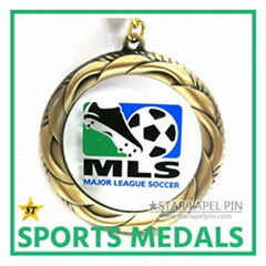 Custom Olympic Gold Silver Bronze Honor Blank Medals 