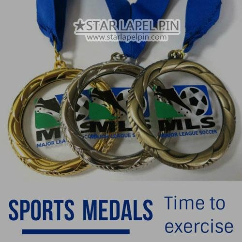 Custom Olympic Gold Silver Bronze Honor Blank Medals  4