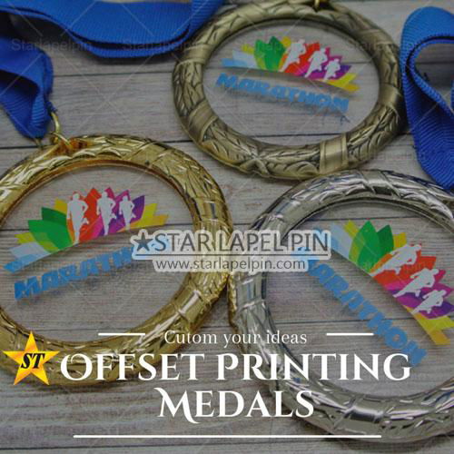 Custom Olympic Gold Silver Bronze Honor Blank Medals  5