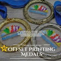 Custom Olympic Gold Silver Bronze Honor Blank Medals  5