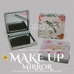 Personalized Stainless Steel Cosmetic Pocket Mirror