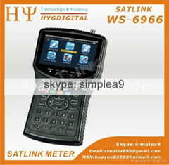 satellite finder meter satlink ws-6966  finder HD SpectrumMER 