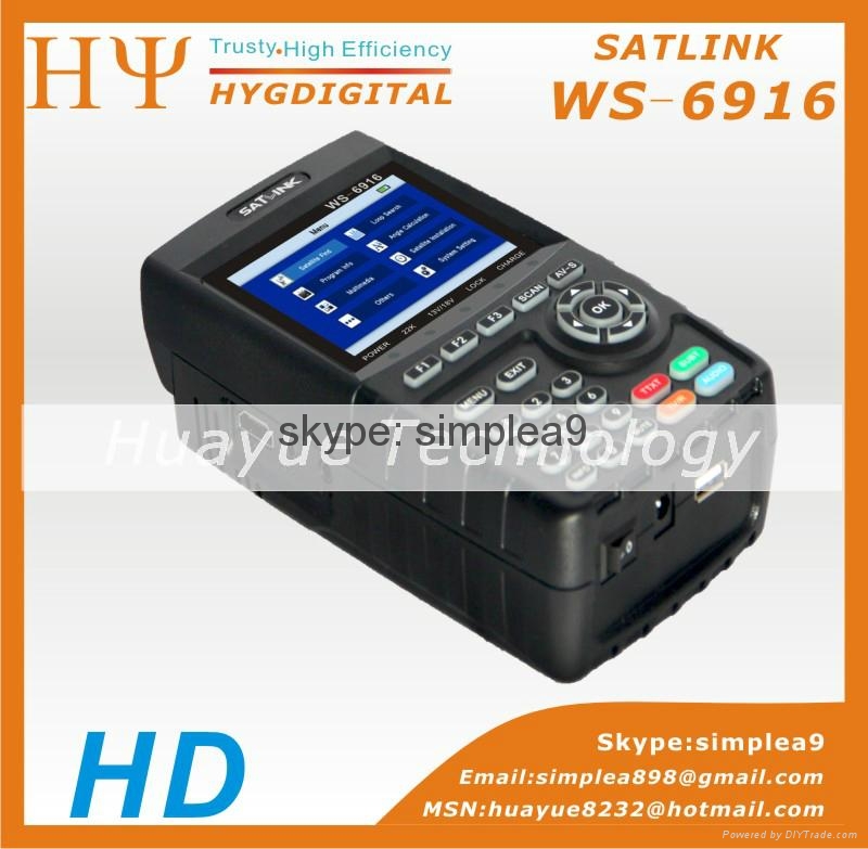 Satlink WS-6916 DVB-S/S2 HD Satellite Finder with MPEG-2/MPEG-4 ...