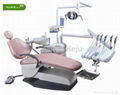 CE approved Dental chair KJ-916 with top-mounted tool tray  