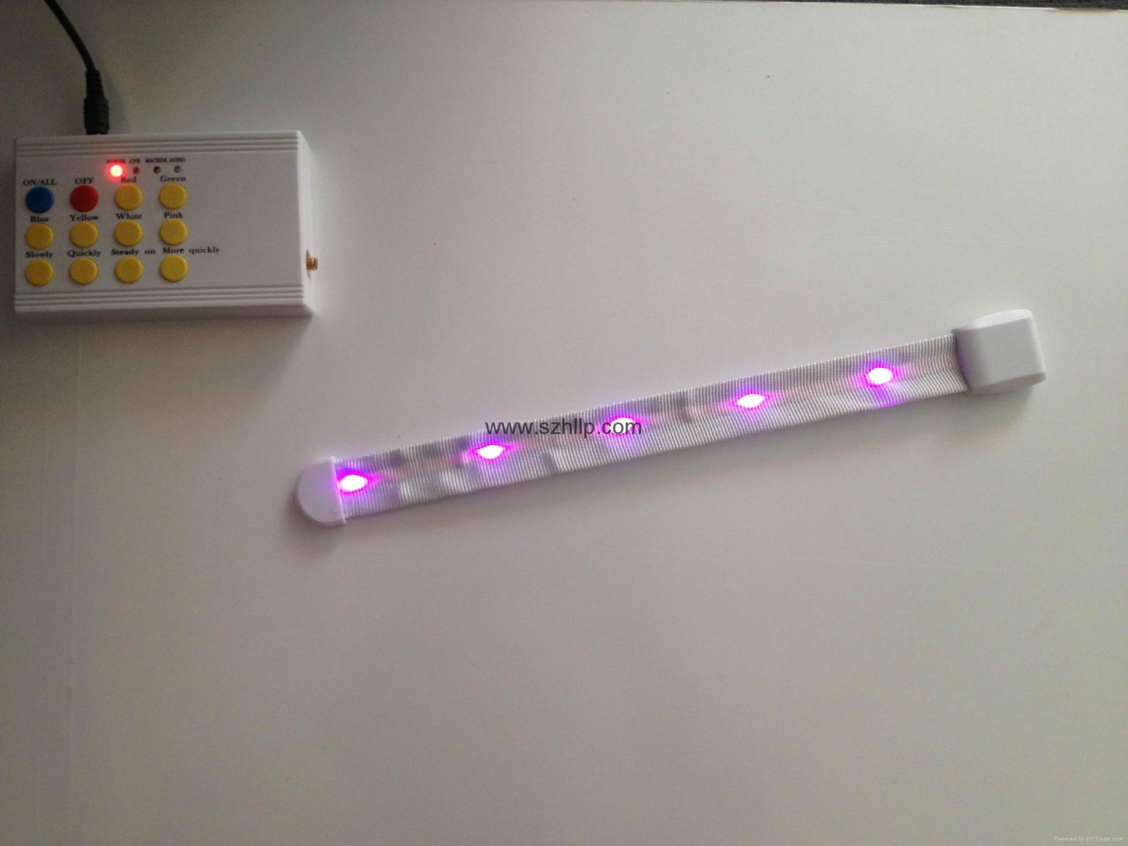 Slap Wristband Bracelet with Remote Controlled LED Light for 2015 Event 2