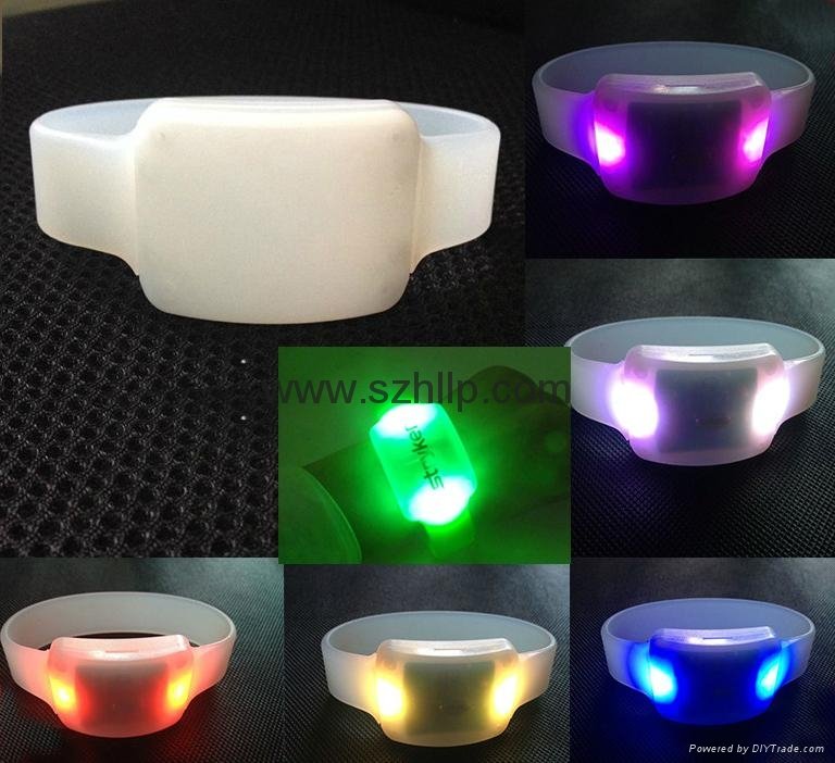 RIFD Silicone LED Wristband with Radio Control for Corporation Event