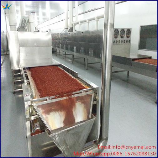 Tunnel microwave spices sterilizer 4