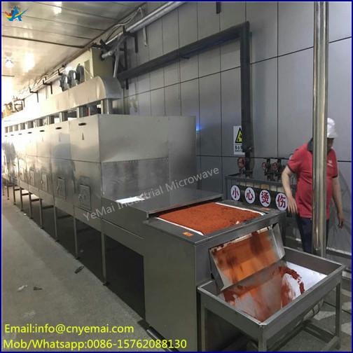 Conveyor Belt Microwave Spice Drying Sterilizing Machine 2