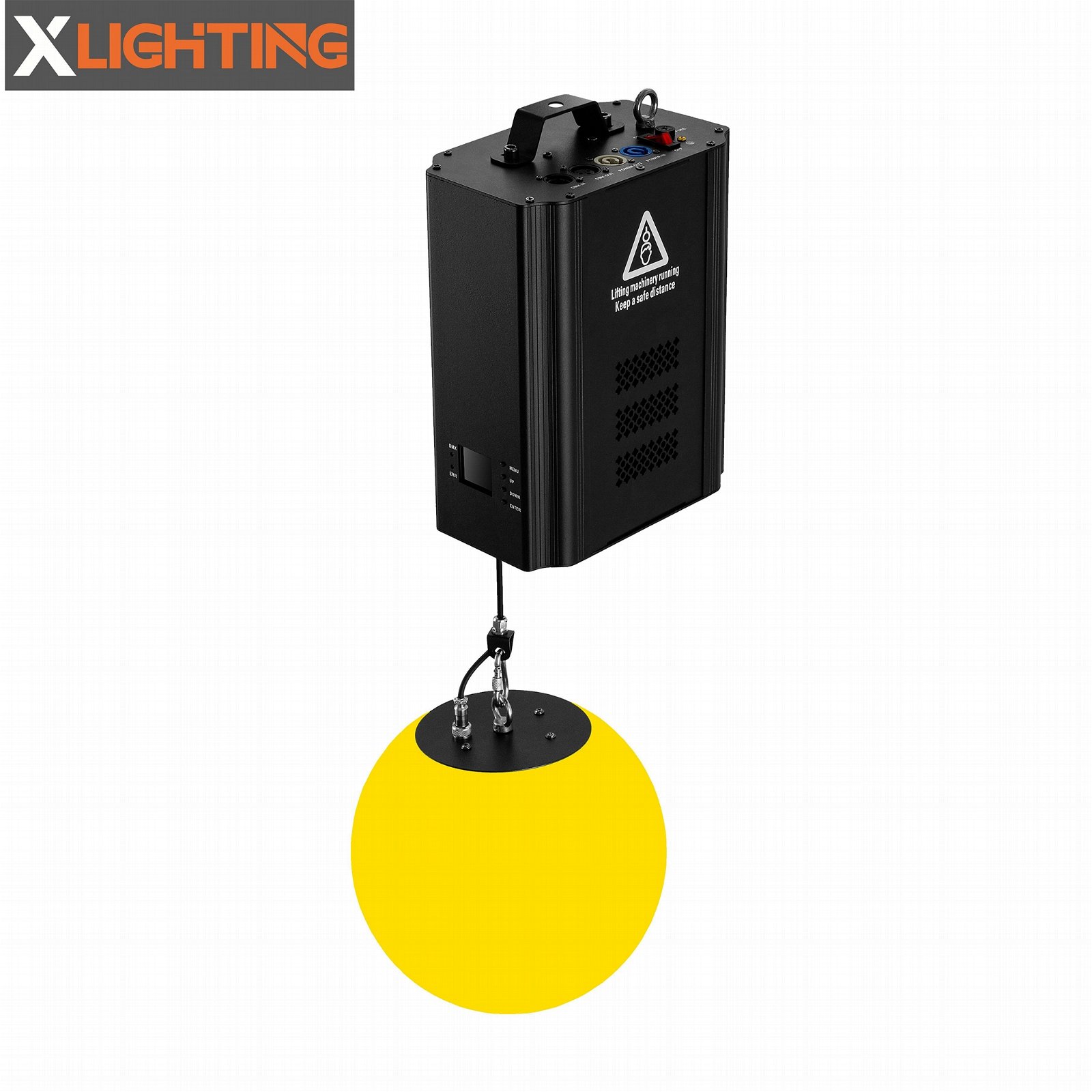 high speed dmx winch led rgbw kinetic system Sphere kinetic lights for club  2