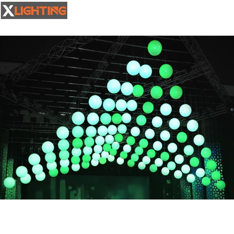 high speed dmx winch led rgbw kinetic system Sphere kinetic lights for club  5