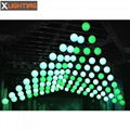 high speed dmx winch led rgbw kinetic system Sphere kinetic lights for club 