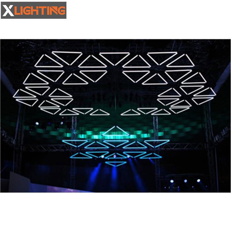 Dmx winch led kinetic lights kinetic triangle rgb led dmx kinetic pixel tube 5