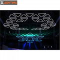 Dmx winch led kinetic lights kinetic triangle rgb led dmx kinetic pixel tube