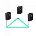 Dmx winch led kinetic lights kinetic triangle rgb led dmx kinetic pixel tube
