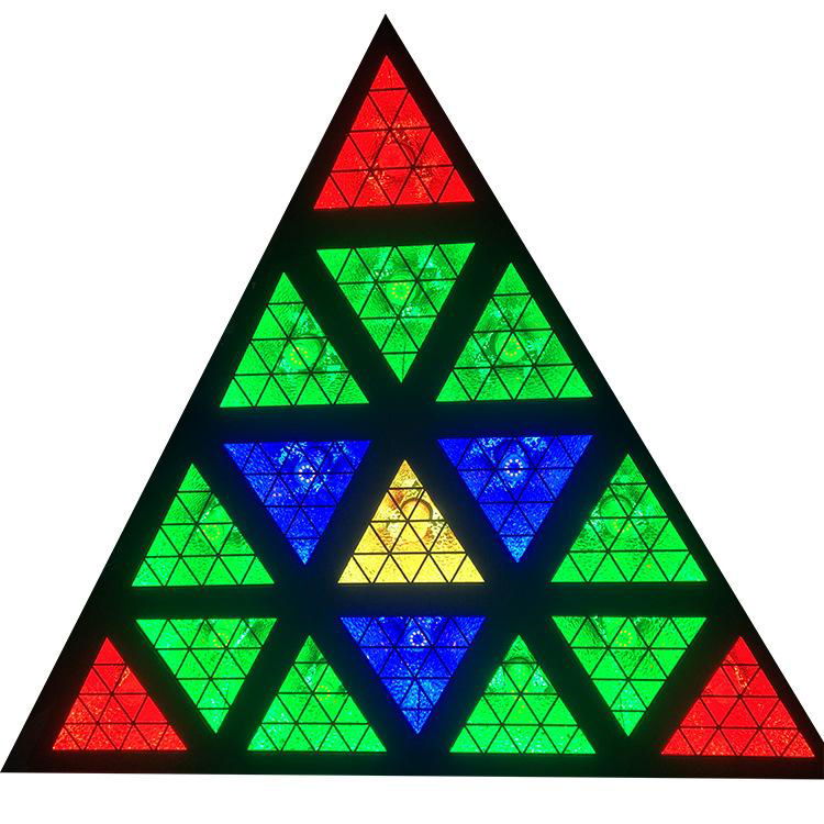 New led kinetic Lifting triangle matrix light dmx 512 led triangle kinetic lifti