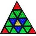 背景三角装饰灯 1