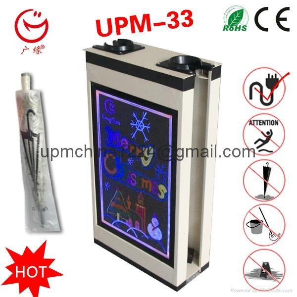 LED screen advertising umbrella packing machine with writing board 3