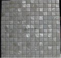 純白色正方形淡水貝馬賽克室內裝修材料