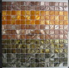 Dyed Color River Shell Mosaic for decoration 