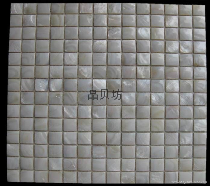 Convex Square River Shell Mosaic