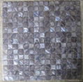 Dyed color Square River Shell Mosaic