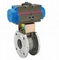 Pneumatic Wafer type ball valve