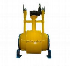 Underground full welded ball valve