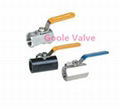 One piece ball valve