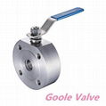 Super-short ball valve