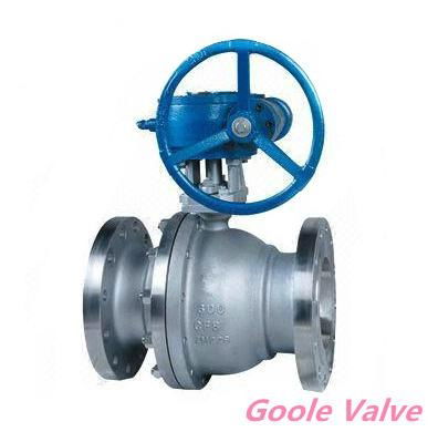 Two piece floating ball valve