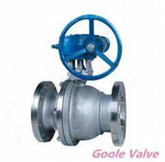 Two piece floating ball valve