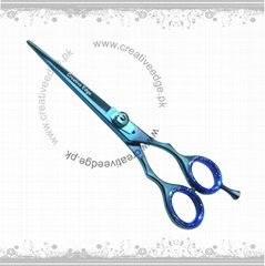 Professional Hairdressing Scissors Barber Hair Salon Shears Blue TITANIUM