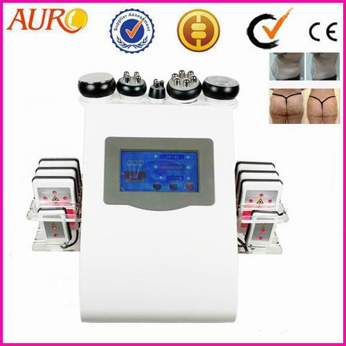 Au-61B vacuum cavitation rf+lipo laser machine   