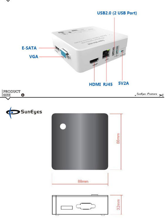 4ch/8ch Super Mini NVR Network HD Video Recorder 720P/1080P Support ONVIF  2