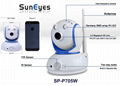 SUPER MINI ROBOT IP CAMERA  1.0MP Pixels  , Wireless, P2P,  Two way Audio, 