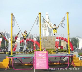 雙人電動蹦極 鋼架小 蹦極