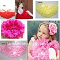 New arrival Eco-friendly elegant design flower girls tutu dress and petti skirt  2