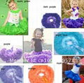 New arrival Eco-friendly elegant design flower girls tutu dress and petti skirt  1