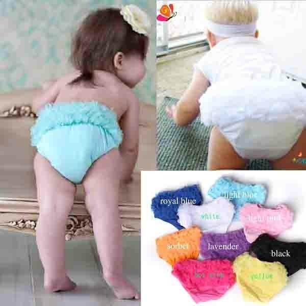 hot sale adorable style infant girl's ruffle petti diaper baby ruffle  bloomers