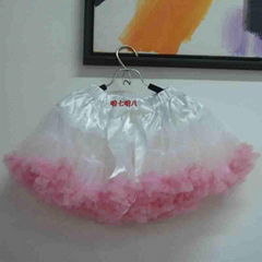 Hot sale popular two-tone style flower girls tutu dress and petticoat