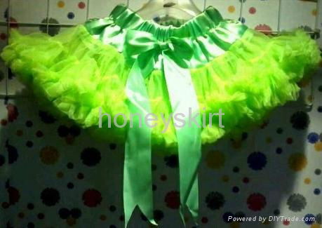 Classical solid flower girl's petticoat children's tutu skirt dancing dress  2