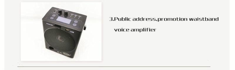 aker AK88W wireless megaphone wireless headset mic voice amplifier speak 5