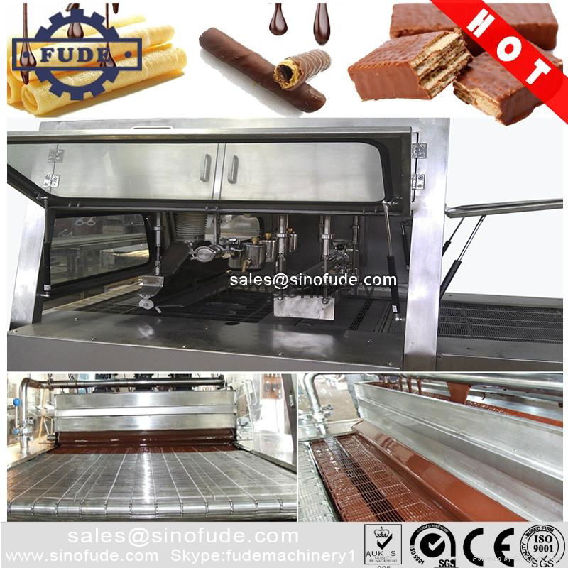 Chocolate enrobing machine 