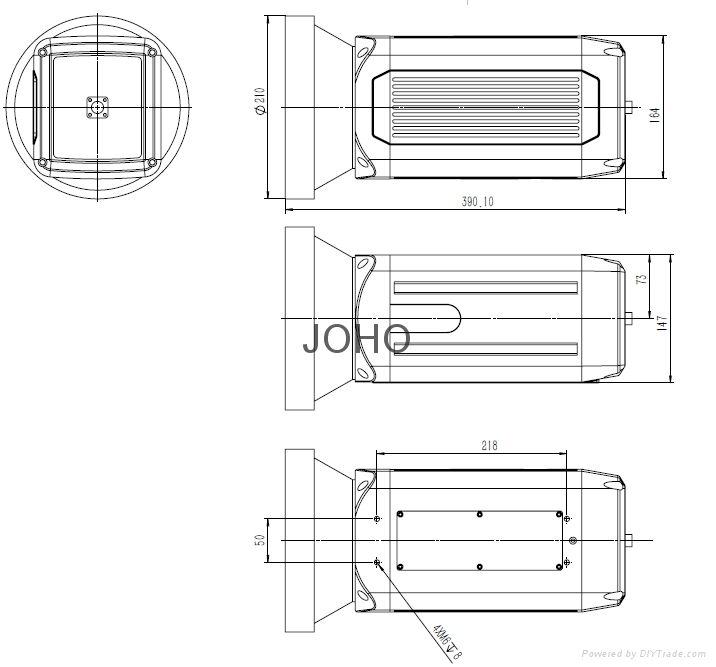 Long Range Thermal Security Camera  640x512 pixel 34-690mm continuous zoom lens 2