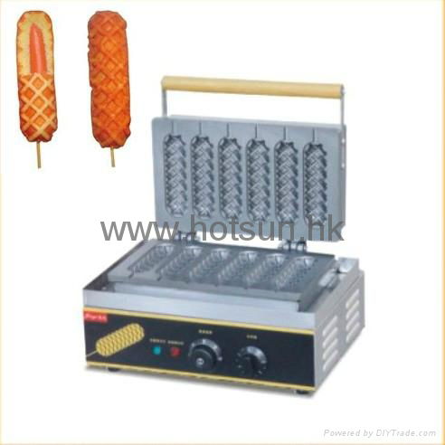 Hot Sale 220v/110v Electric Hot Dog Lolly Waffle Maker Machine