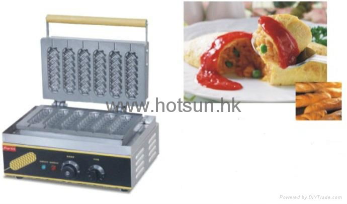 Hot Sale 220v/110v Electric Hot Dog Lolly Waffle Maker Machine 3