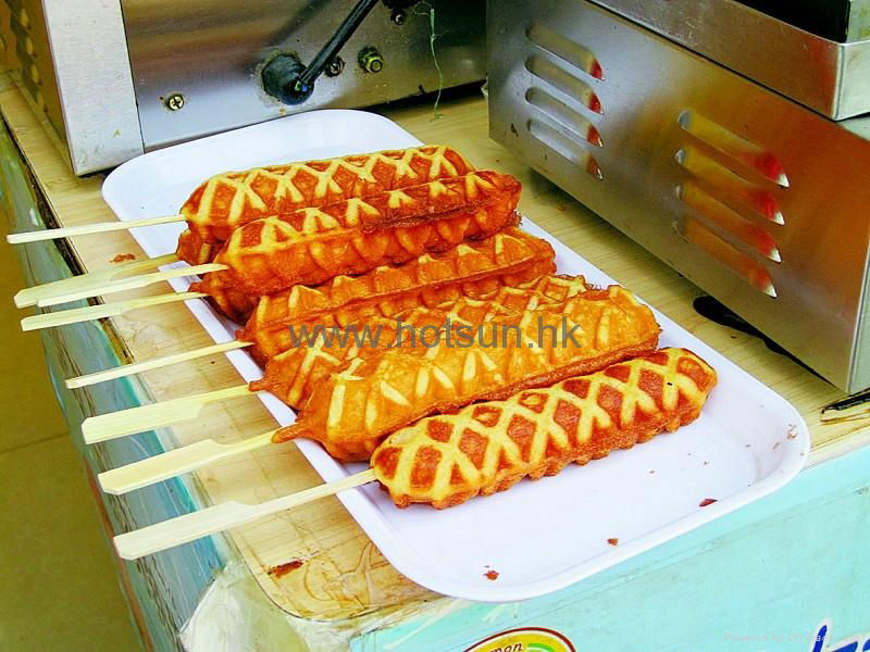 Hot Sale 220v/110v Electric Hot Dog Lolly Waffle Maker Machine 5