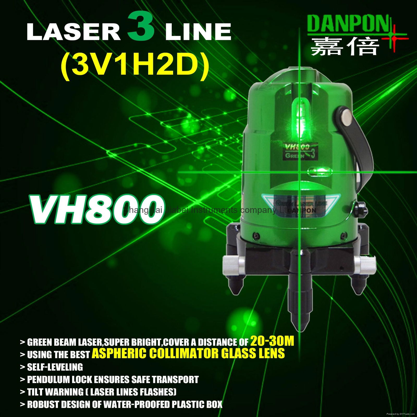 SHANGHAI JIABEI GREEN BEAM LASER LEVEL TOOL